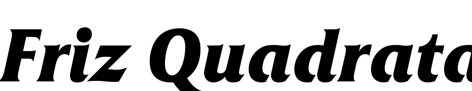 Friz Quadrata C Bold Italic Font Download Free
